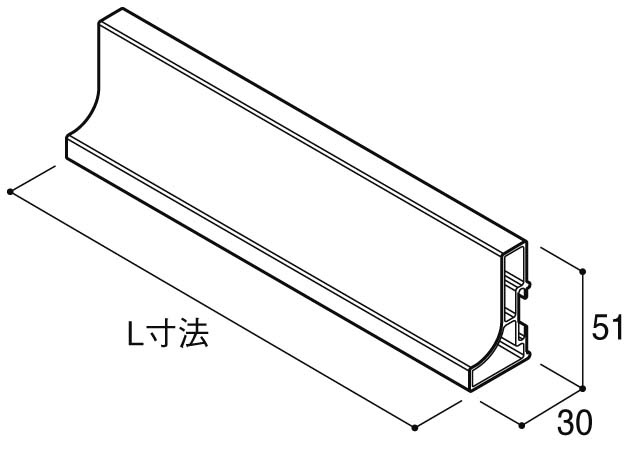 キャビネットレール PA-38 (PA-38A-S) | Products | KAWAJUN