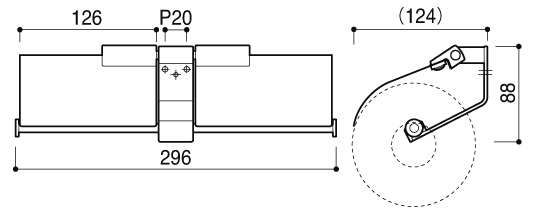 ダブルペーパーホルダー SA-83M (SA-83M-XC) | Products | KAWAJUN