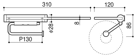 ペーパーホルダー (SA-893-XC) | Products | KAWAJUN Global Hardware