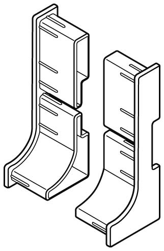 キャビネットレール PA-37用キャップ×2