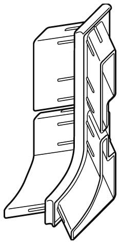 キャビネットレール PA-37用コーナーキャップ