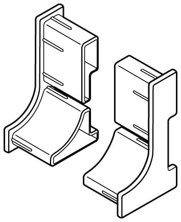 キャビネットレール PA-38用キャップ×2